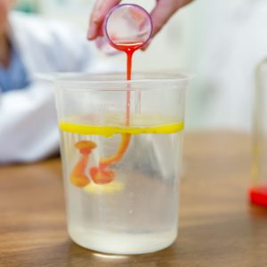 children carrying out science experiments at a London prep school