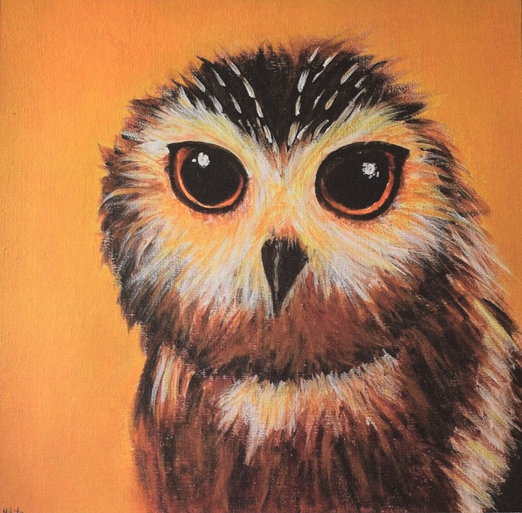 Parsons Green Prep School Owl painting