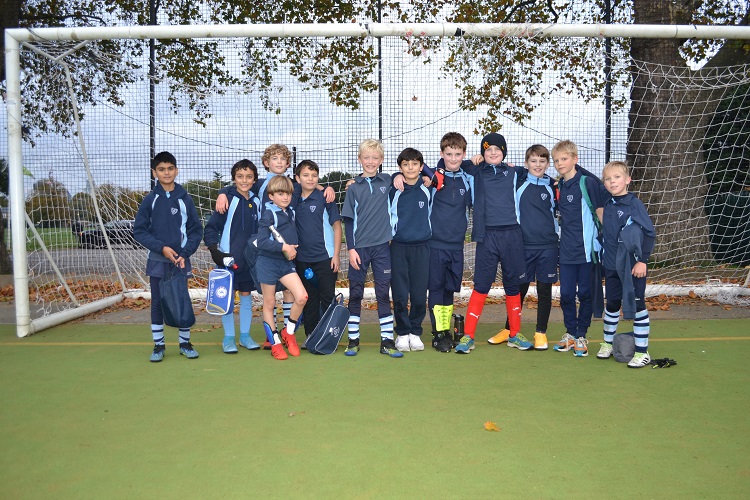The football team at an independent prep school in London