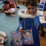 student dressed as Elsa from Frozen