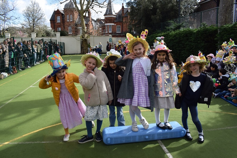 Children dressed in Easter themed clothing