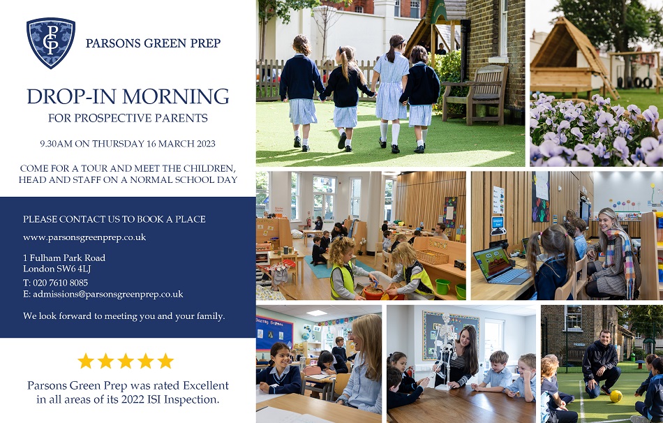 Parsons Green Prep drop-in morning