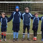 group of children in the goals