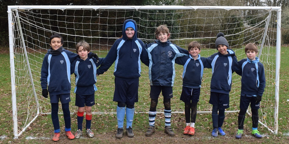 group of children in the goals
