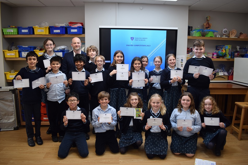 groups of students and their poems