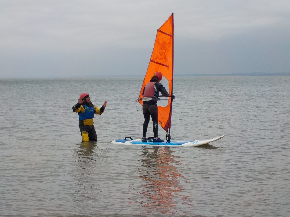 two people out in the ocean