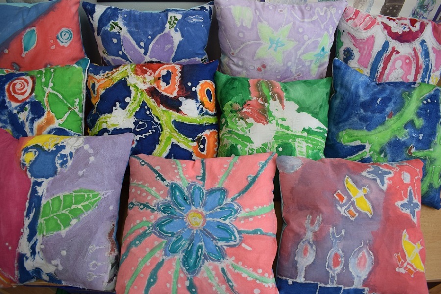 Coloured Pillows