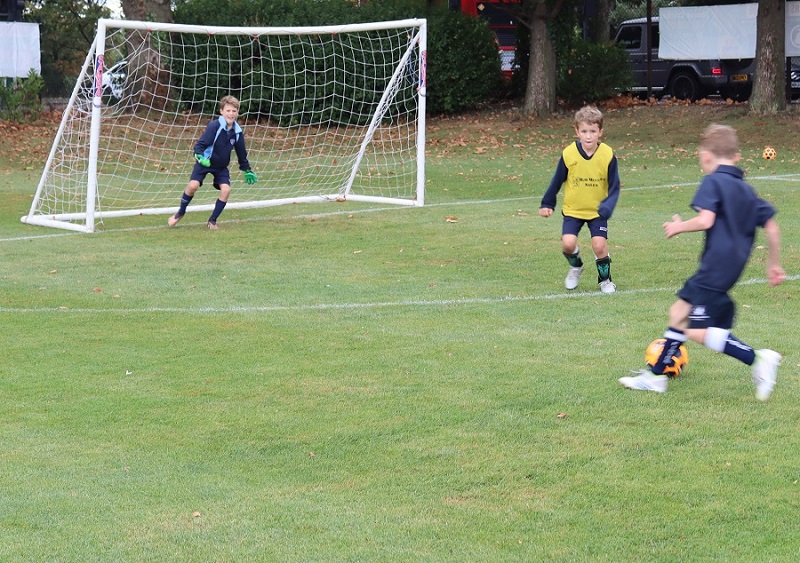 kids on a field