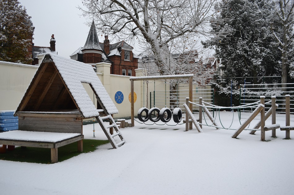 snowy playground