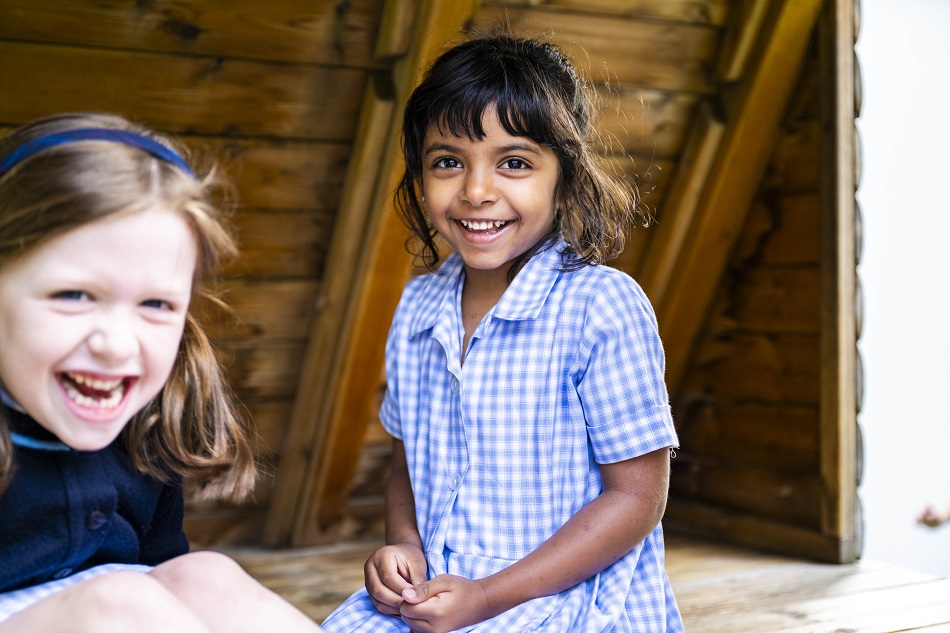 girl smiling